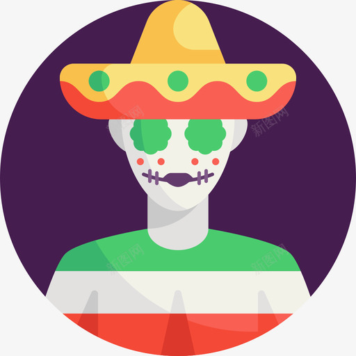 死亡日墨西哥38svg_新图网 https://ixintu.com 死亡 墨西哥 FLAT