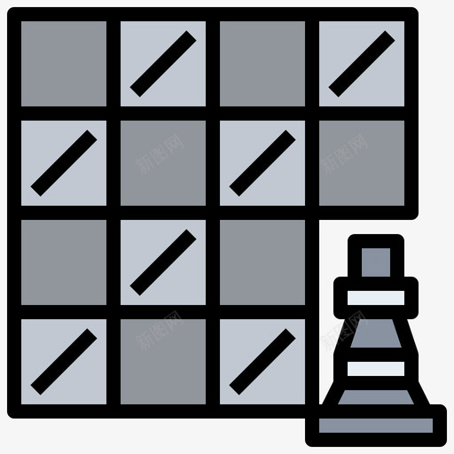 国际象棋假日14线颜色svg_新图网 https://ixintu.com 国际象棋 假日 颜色