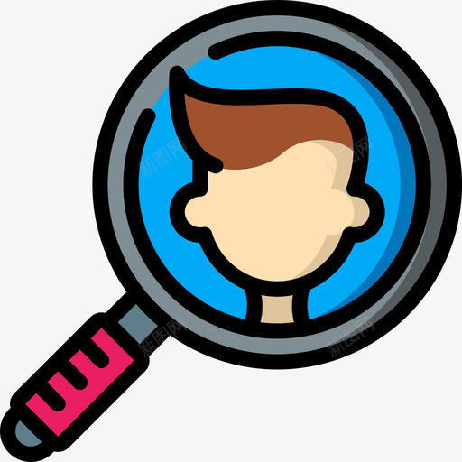 个人资料社交19线性颜色svg_新图网 https://ixintu.com 个人资料 社交 线性 颜色