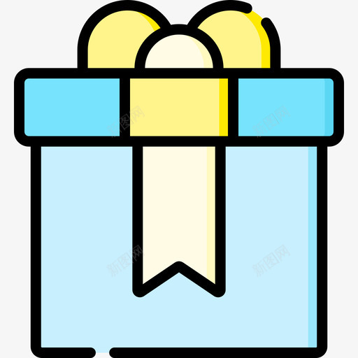 礼品盒国际儿童节3线性颜色svg_新图网 https://ixintu.com 礼品盒 国际儿童节 线性 颜色