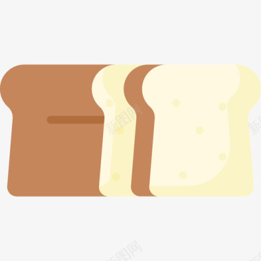 面包营养20扁平图标