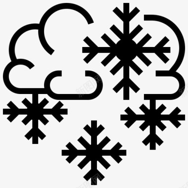 雪冬天145雕文图标