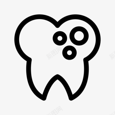 蛀牙细菌牙科图标