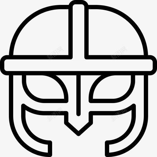 面具维京海盗26直线型svg_新图网 https://ixintu.com 面具 维京 海盗 直线 线型