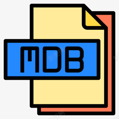 Mdb文件文件格式4线性颜色图标