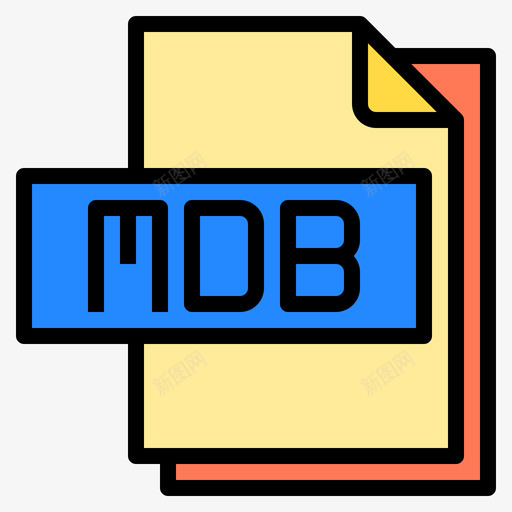Mdb文件文件格式4线性颜色svg_新图网 https://ixintu.com 文件 Mdb 格式 线性 颜色