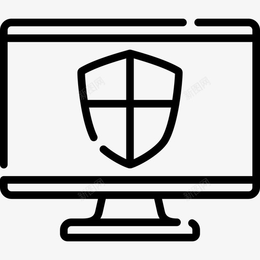 计算机网络安全68线性svg_新图网 https://ixintu.com 计算机 网络安全 线性