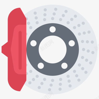 制动器机械1扁平图标