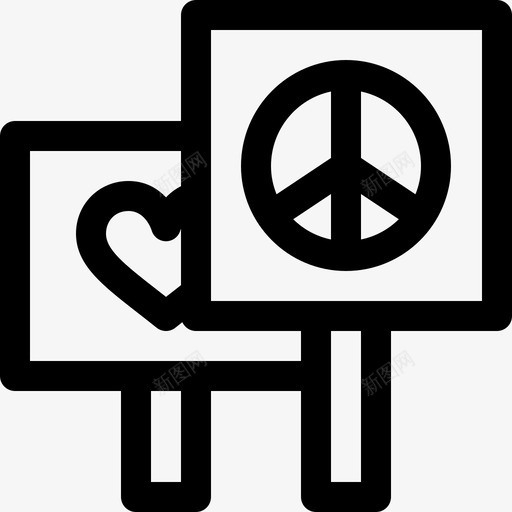 和平嬉皮士34直系svg_新图网 https://ixintu.com 和平 嬉皮士 直系