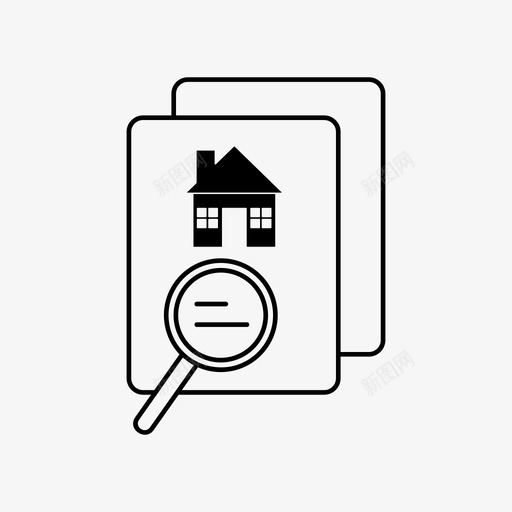 搜索建筑房子svg_新图网 https://ixintu.com 建筑 搜索 房子 符号 网络