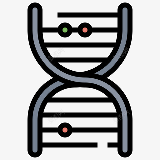 Dna结构科学6线性颜色svg_新图网 https://ixintu.com Dna 结构 科学 线性 颜色