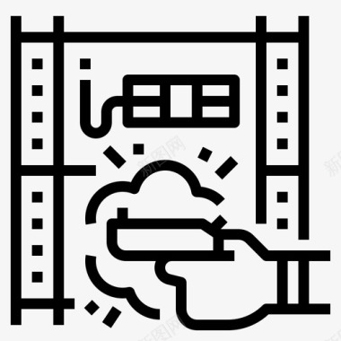 动作片电影17直线图标