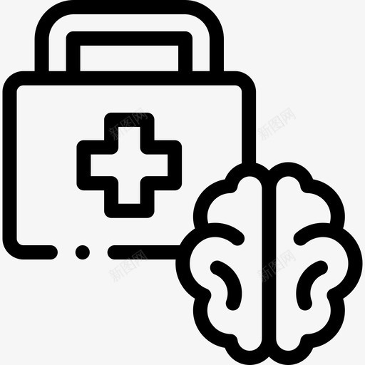 医疗保健人工智能110线性svg_新图网 https://ixintu.com 医疗保健 人工智能 线性