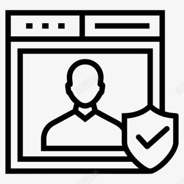 个人隐私保护认证密码保护图标