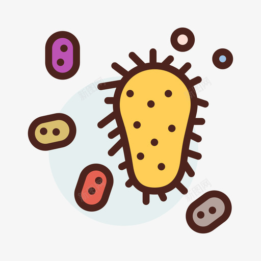 细胞生物化学19线状颜色svg_新图网 https://ixintu.com 细胞 生物化学 线状 颜色