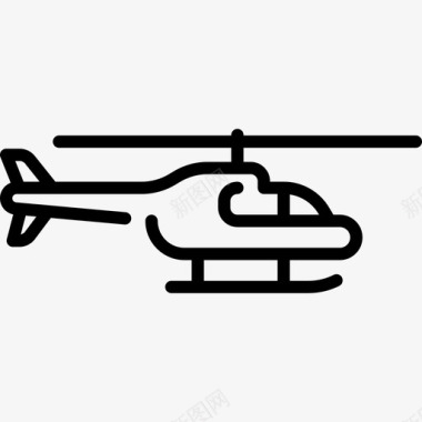 直升机车辆运输直线运输图标