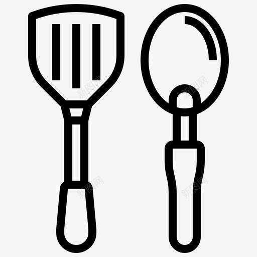 厨房用具烹饪129线性svg_新图网 https://ixintu.com 厨房用具 烹饪 线性