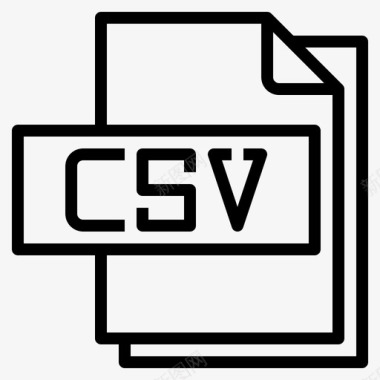 Csv文件文件格式1线性图标