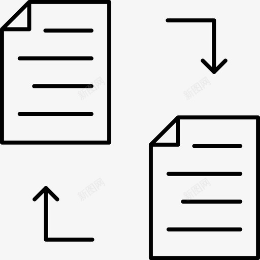 文件共享文档交换svg_新图网 https://ixintu.com 文件 共享 文档 交换 sheed 转账 业务 财务 条线 明细