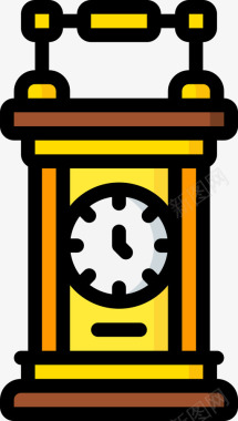 钟表古董线颜色图标