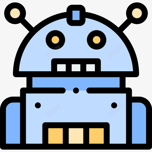 机器人人工智能111线性颜色svg_新图网 https://ixintu.com 机器人 人工智能 线性 颜色