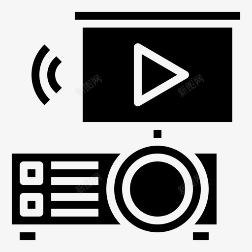投影仪小工具44填充svg_新图网 https://ixintu.com 投影仪 小工 工具 填充