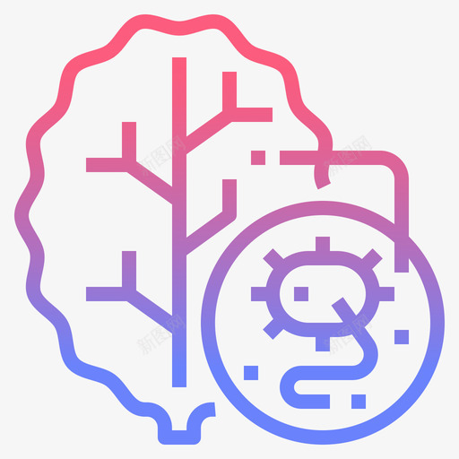 病毒流行2线性梯度svg_新图网 https://ixintu.com 病毒 流行 线性 梯度