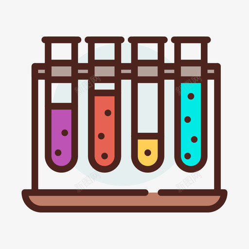 试管生物化学19线性颜色svg_新图网 https://ixintu.com 试管 生物化学 线性 颜色