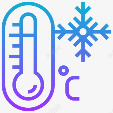 温度冬季144梯度图标