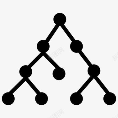 树状结构数据流图表图标