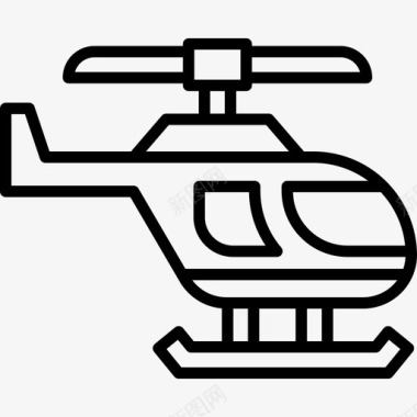 直升机军用71型直线型图标