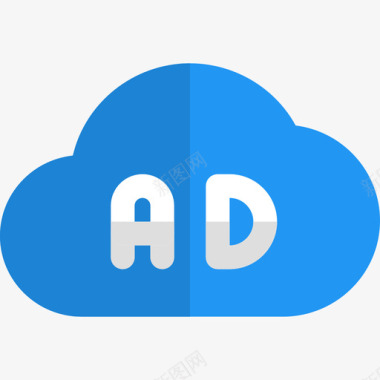云计算商业和广告4扁平图标