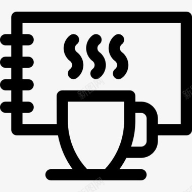 咖啡创意工艺93线性图标
