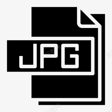 Jpg文件文件格式实心图标