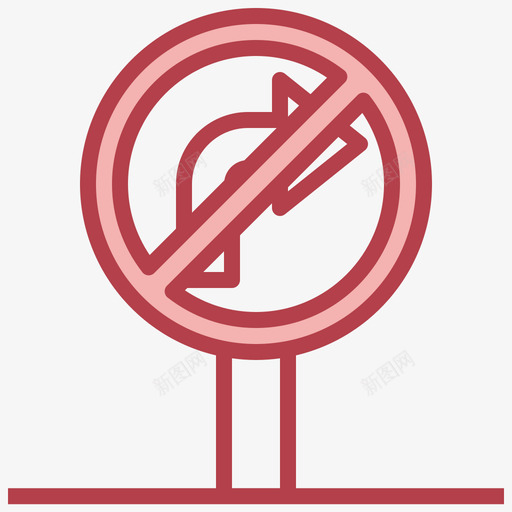 禁止右转停车位32红色svg_新图网 https://ixintu.com 禁止 右转 停车位 红色