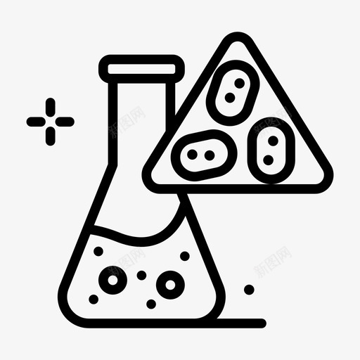 细菌生物化学18线状svg_新图网 https://ixintu.com 细菌 生物化学 线状