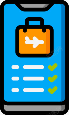 包装旅行app30线性颜色图标
