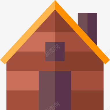 小木屋房屋类型26平房图标