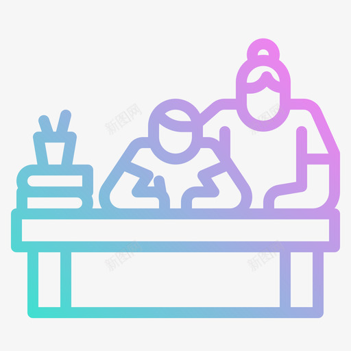 家庭学习梯度学习svg_新图网 https://ixintu.com 学习 家庭 梯度