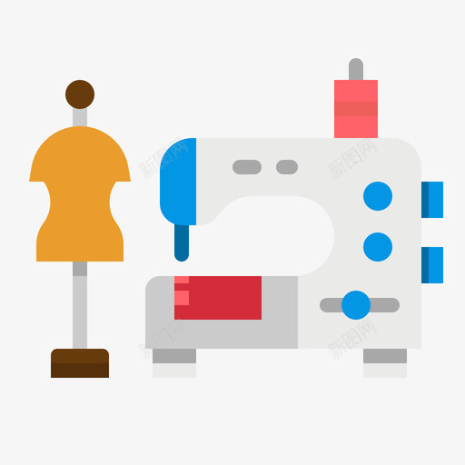缝纫机家庭活动3平板svg_新图网 https://ixintu.com 缝纫机 家庭 活动 平板