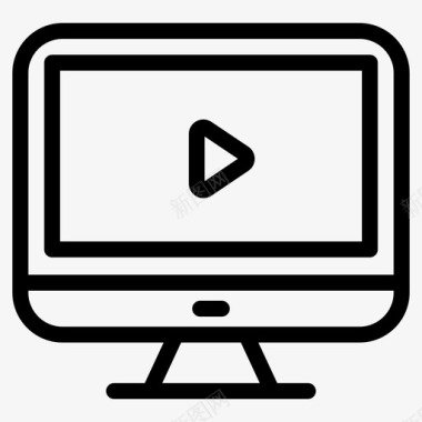 在线视频教程在线视频视频播放器图标
