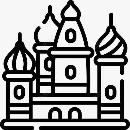 俄罗斯圣巴兹尔大教堂38直线形svg_新图网 https://ixintu.com 俄罗斯 圣巴 兹尔 大教堂 直线 线形
