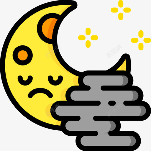 雾可爱的天气线性的颜色svg_新图网 https://ixintu.com 可爱 爱的 天气 线性 性的 颜色