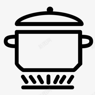 锅烹饪菜肴图标