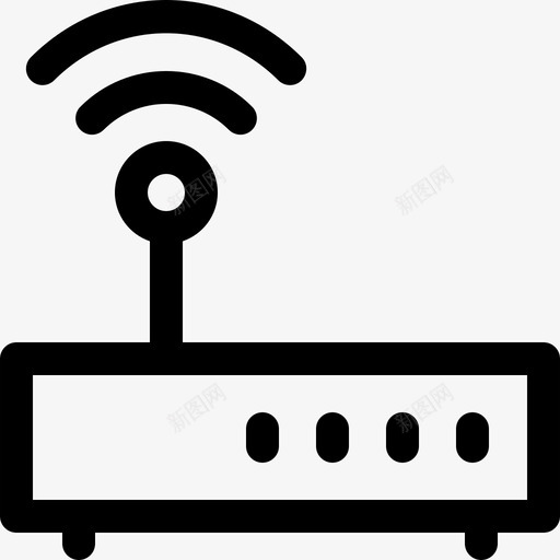 路由器计算机87线性svg_新图网 https://ixintu.com 路由器 计算机 线性