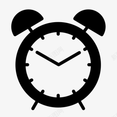 闹钟睡觉时间时间和时钟图标