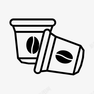 咖啡胶囊浓缩咖啡雀巢糖图标