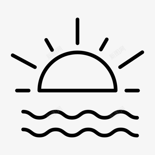 水海滩能源svg_新图网 https://ixintu.com 海滩 能源 自然 电力 太阳
