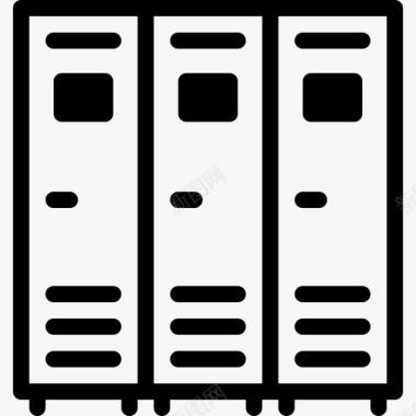 储物柜214办公室直线图标