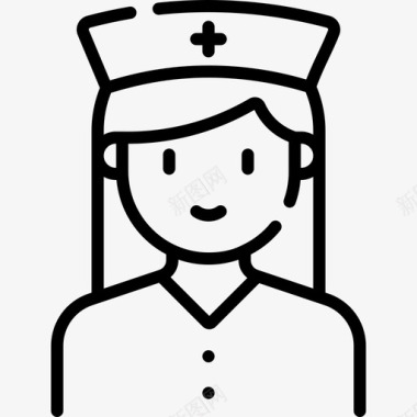护士医疗保健34岁直系亲属图标